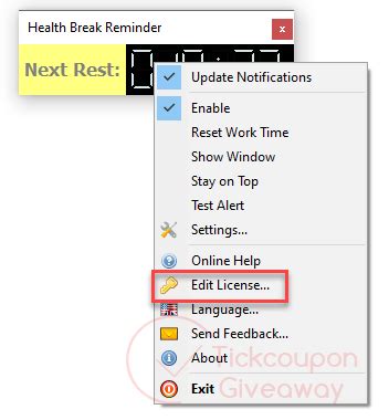 Download VovSoft Health Break