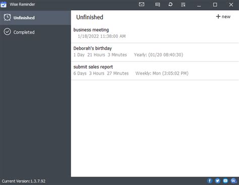 Wise Reminder 1.3.7.92 Download