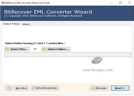 BitRecover EML Converter Wizard