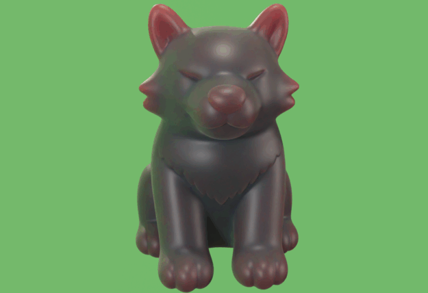 Hombre Lobo Chibi / Chibi Werewolf (STL)